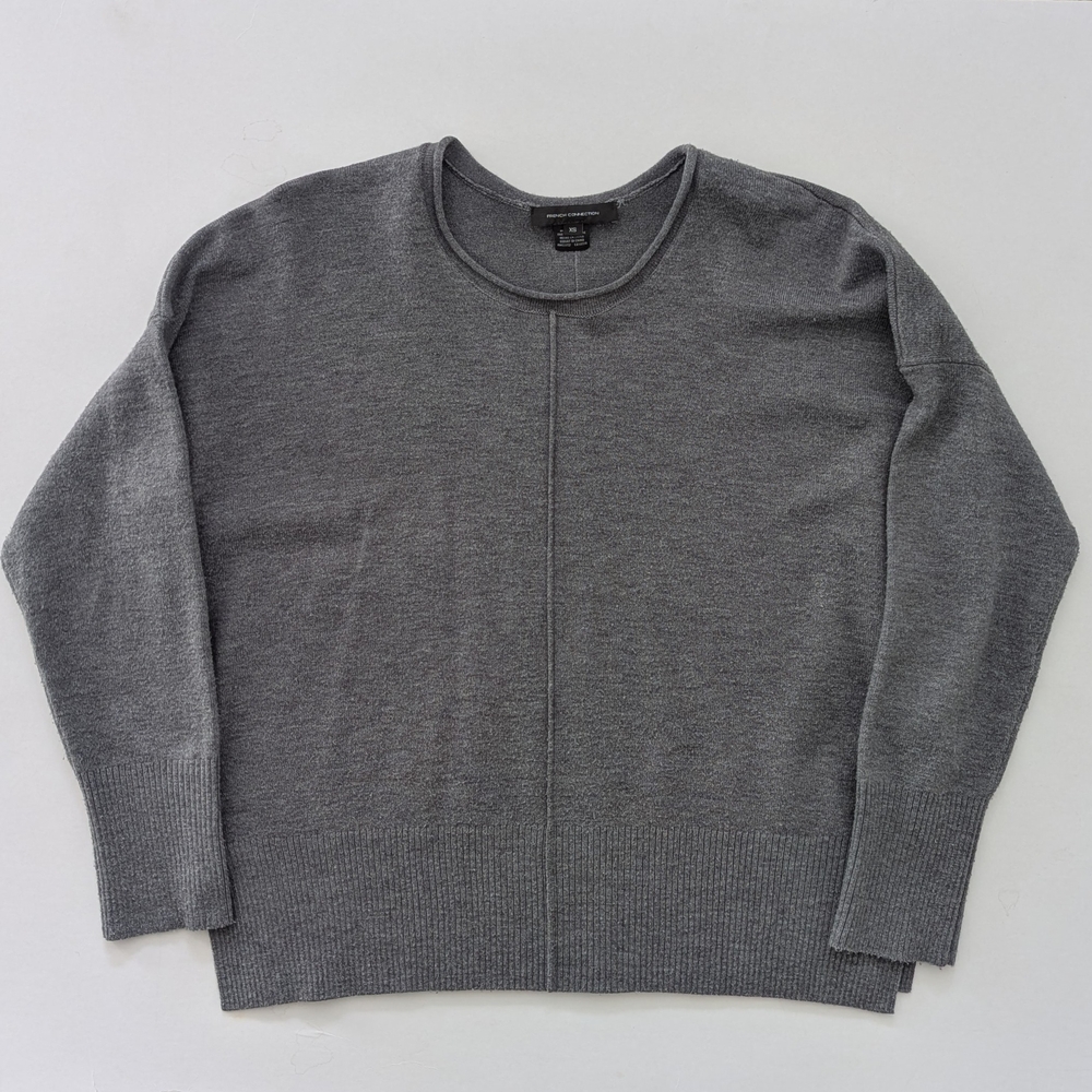 French Connection Boxy Grey Sweater XS
